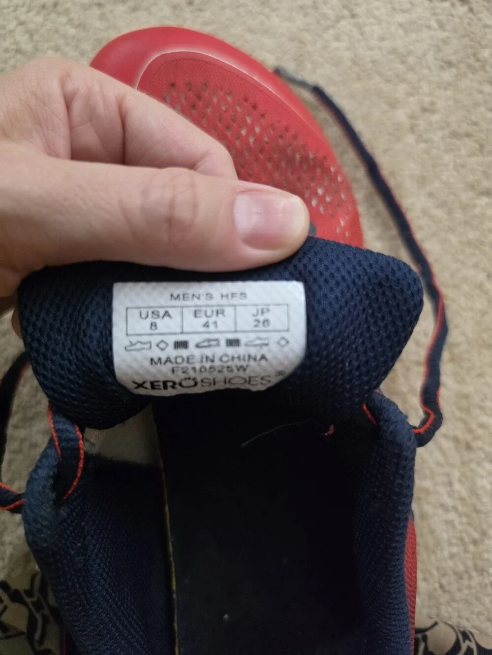 Xero HSF Men's Red and Navy S 8